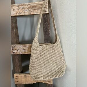 The Sak Tan Crochet Shoulder Bag